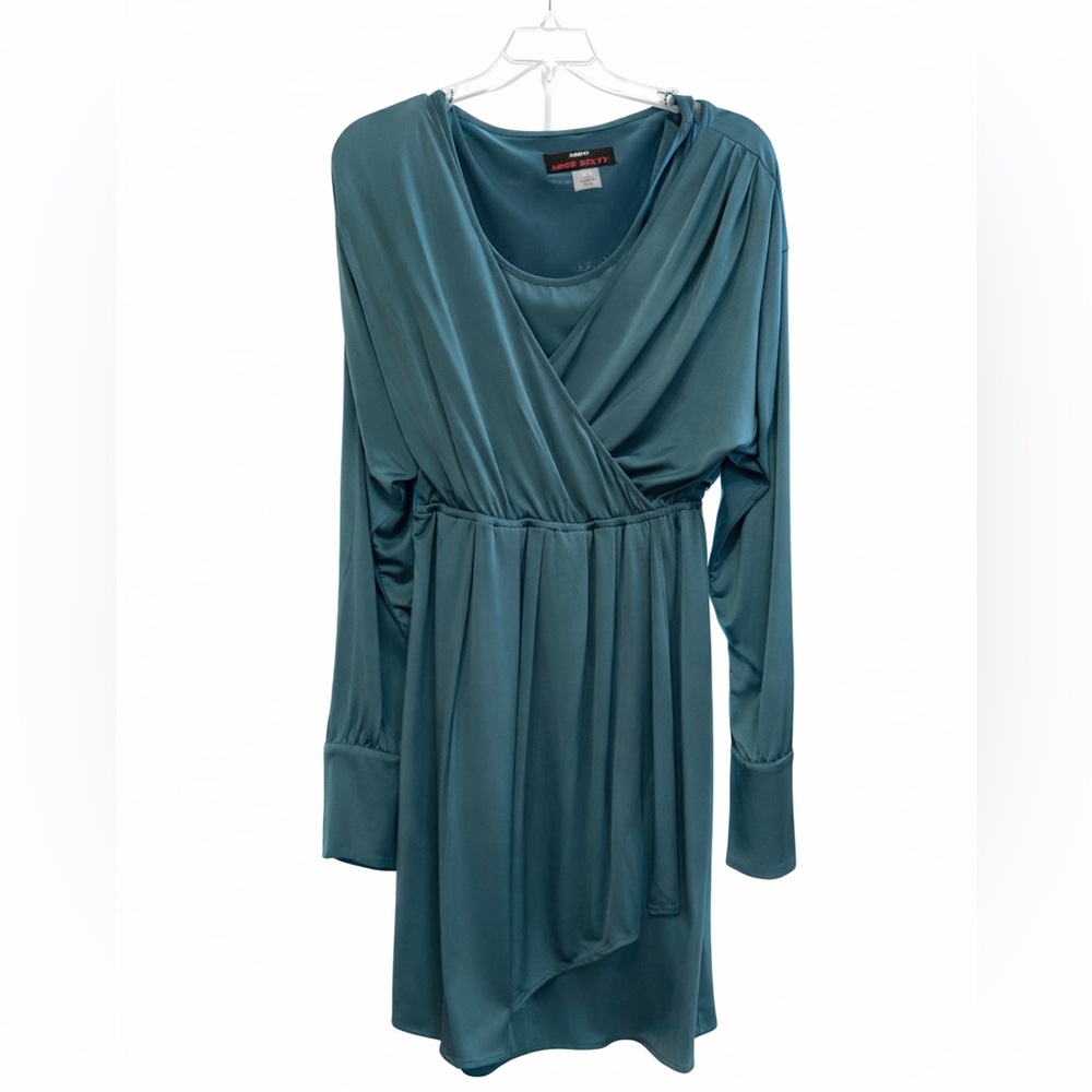Miss Sixty Teal Draped Dress
